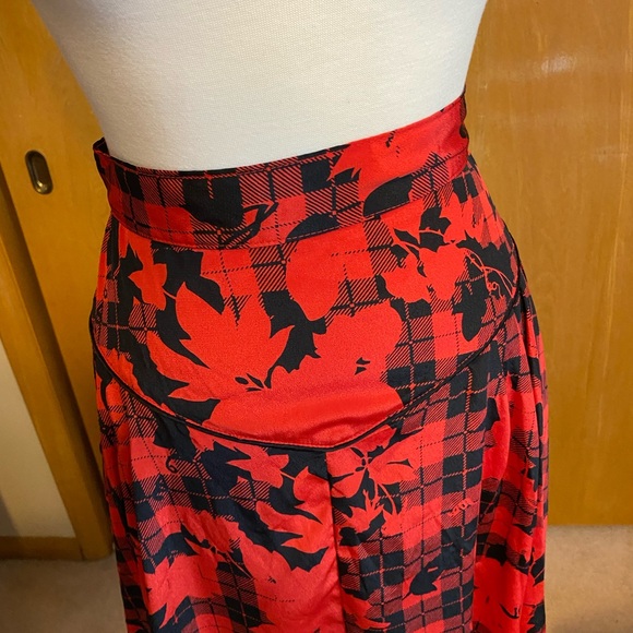 Vintage Miss Rodeo America Red and Black Blouse and Skirt size 7/8 - Picture 11 of 15